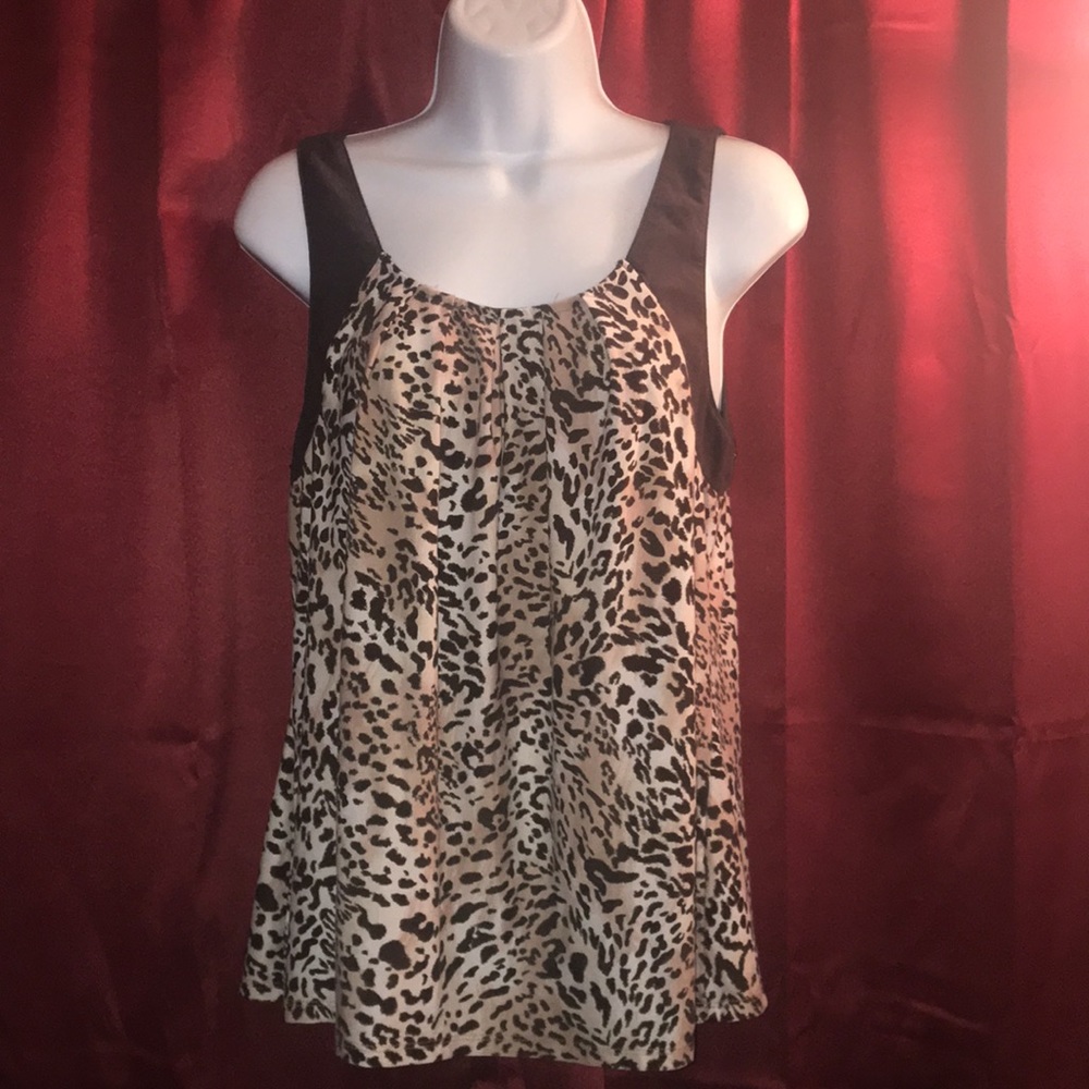 Studio Donatella Leopard print tank top shirt